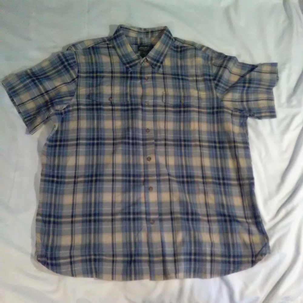 EDDIE BAUER men's short sleeve shirt size XXL